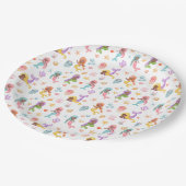 マーメイド誕生日パーティー ペーパープレート (アングル)