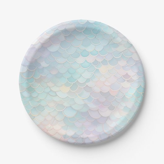 マーメイド誕生日パーティー ペーパープレート (正面)