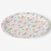 マーメイド誕生日パーティー ペーパープレート (アングル)