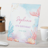 マーメイド誕生日パーティー 台座サイン (インサイチュ)