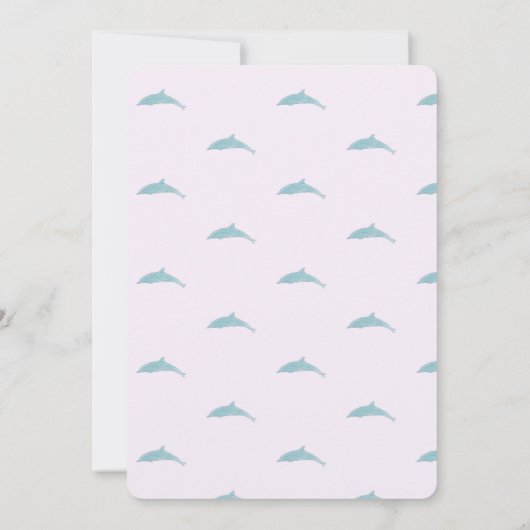 マーメイド誕生日パーティー 招待状 (裏面)