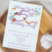 マーメイド誕生日パーティー 招待状