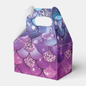 マーメイド誕生日ピンクブルーグリッター フェイバーボックス (裏面サイド)