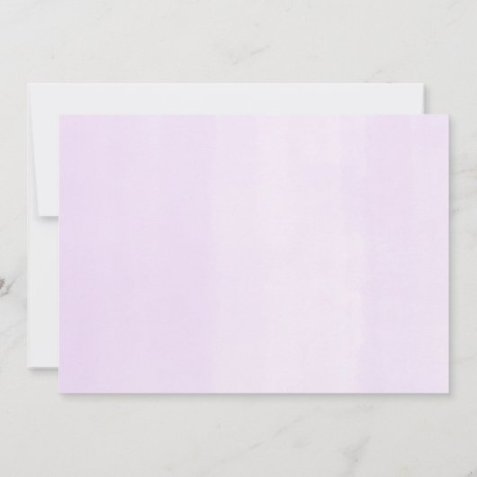 マーメイド誕生日ピンク紫のティール（緑がかった色）グリッター写真 招待状 (裏面)