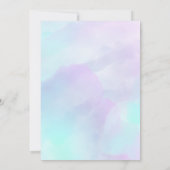 マーメイド誕生日リトルマーメイド招待状 招待状 (裏面)