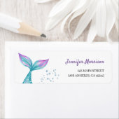 マーメイド誕生日差出人住所ラベル ラベル (インサイチュ)