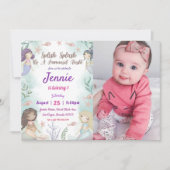 マーメイド誕生日招待状アンダーザシーズ 招待状 (正面)