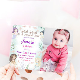 マーメイド誕生日招待状アンダーザシーズ 招待状