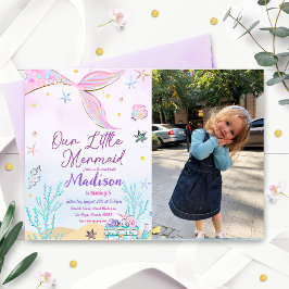 マーメイド誕生日招待状アンダーザシーズ 招待状