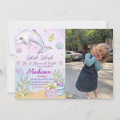 マーメイド誕生日招待状アンダーザシーズ 招待状 (正面)