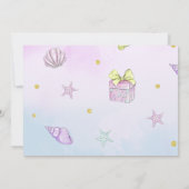 マーメイド誕生日招待状アンダーザシーズ 招待状 (裏面)