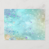 マーメイド誕生日招待状アンダーザシーパーティー インビテーションポストカード (裏面)