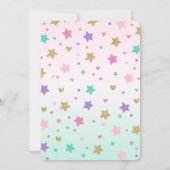 マーメイド誕生日招待状アンダーザシーパーティー 招待状 (裏面)