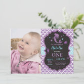 マーメイド誕生日招待状アンダーザシーパーティー 招待状 (スタンド正面)