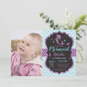 マーメイド誕生日招待状アンダーザシーパーティー 招待状 (スタンド正面)