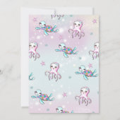 マーメイド誕生日招待状アンダーザシーパーティー 招待状 (裏面)