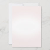 マーメイド誕生日招待状インピンク 招待状 (裏面)