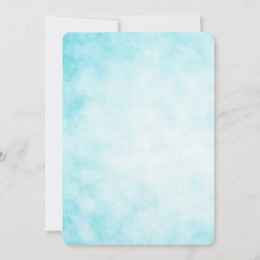 マーメイド誕生日招待状ザシーパーティー 招待状 (裏面)