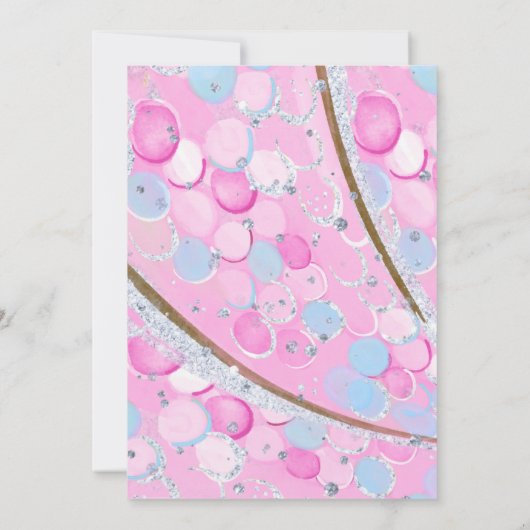 マーメイド誕生日招待状パーティーマーメイド 招待状 (裏面)