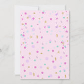 マーメイド誕生日招待状マーメイドパーティーピンク 招待状 (裏面)