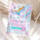マーメイド誕生日招待状マーメイドパーティー招待状 招待状