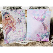 マーメイド誕生日招待状マーメイドパーティー招待状 招待状