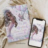 マーメイド誕生日招待状マーメイドパーティー招待状 招待状