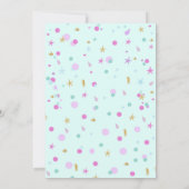 マーメイド誕生日招待状マーメイドパーティー 招待状 (裏面)