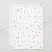 マーメイド誕生日招待状マーメイドプールパーティー 招待状 (裏面)