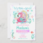 マーメイド誕生日招待状/アンダーザシーパーティー 招待状 (正面)