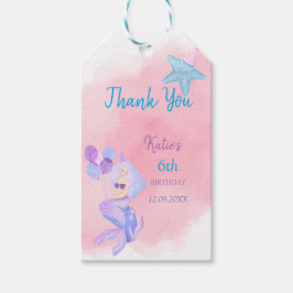マーメイド誕生日招待状 ギフトタグ