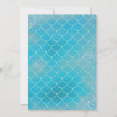 マーメイド誕生日招待状/スイミングプールパーティー 招待状 (裏面)