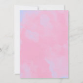 マーメイド誕生日招待状 セーブザデート (裏面)