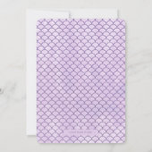 マーメイド誕生日招待状 招待状 (裏面)