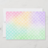 マーメイド誕生日招待状 招待状 (裏面)