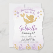 マーメイド誕生日招待状 招待状 (正面)