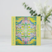 マーメイド誕生日招待状 招待状 (スタンド正面)