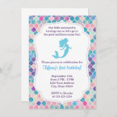 マーメイド誕生日招待状 招待状 (正面/裏面)