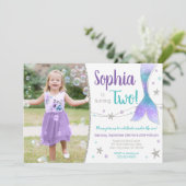 マーメイド誕生日招待状 |海の下 招待状 (スタンド正面)