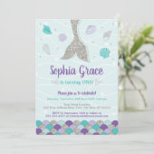 マーメイド誕生日招待状 |海の下 招待状 (スタンド正面)