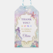 マーメイド誕生日海下サンキューギフトラベル ギフトタグ (裏面)