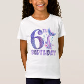 マーメイド誕生日6th誕生日Tシャツ Tシャツ (正面)
