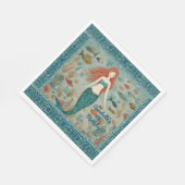 マーメイド誕生日 スタンダードランチョンナプキン (角)