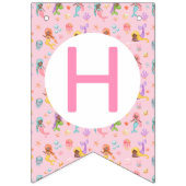 マーメイド誕生日 バンティングフラッグ (第2の旗)