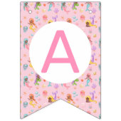 マーメイド誕生日 バンティングフラッグ (第3の旗)