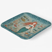 マーメイド誕生日 ペーパープレート (傾斜あり)