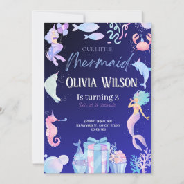 マーメイド誕生日 招待状