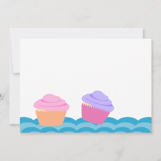 マーメイド誕生日 招待状 (裏面)