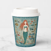 マーメイド誕生日 紙コップ (裏面)