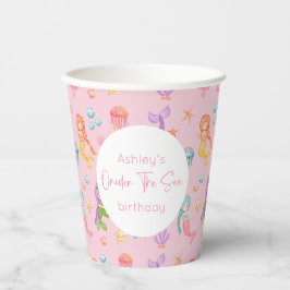 マーメイド誕生日 紙コップ